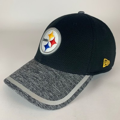 Pittsburgh Steelers NFL Black Gray New Era 39Thirty Stretch Fitted