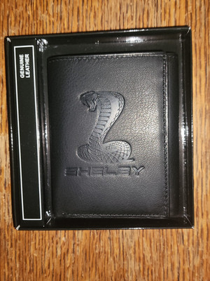Shelby Super Snake Cobra RFID Tri-Fold Lambskin Wallet - Ford Mustang GT500 SVT