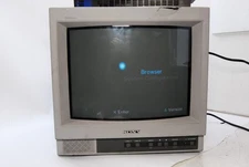 SONY SSM-14L1 TRINITRON COLOR VIDEO MONITOR VINTAGE CRT TV *READ T8-WH