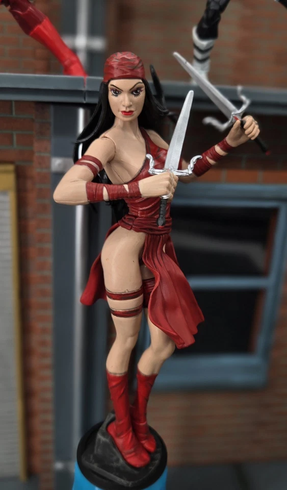 Marvel Legends Daredevil Bullseye Elektra Hasbro Toybiz Diamond Select 3 Pack - Image 4 of 4