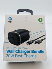 AT&T 20W USB-C Wall Charger Bundle with 6FT USB Type C Cable