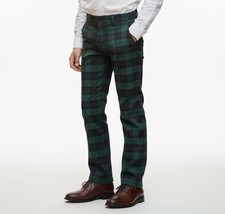 NWT Vineyard Vines Boys Breaker Pants Chinos Size 16 Navy Blue Green Plaid