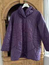 Ladies Doris Streich ( German) Mauve Coat 26 With Zipper Closing