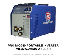 R-Tech PROMIG250-1 240V MIG Welder Portable Inverter