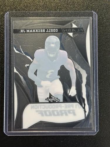 2023 Leaf Flash Ravens Odell Beckham Jr - SP Black Acetate Proof True #d 1/1 - Picture 2 of 2