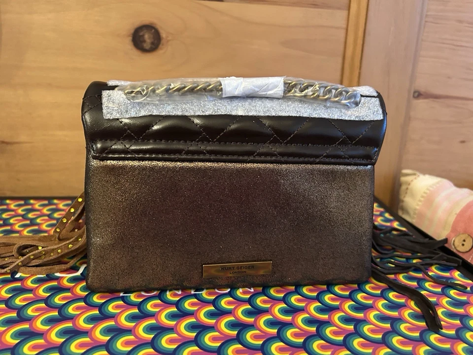 Kurt Geiger Mini Fringe Kensington Bag .NO OFFERS - Image 2 of 4