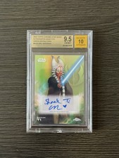 2025 Topps Star Wars Chrome Shaak Ti Auto 70/99 Green #A-OS Orli Shoshan BGS 9.5