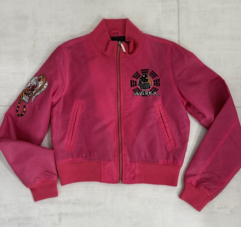 Vintage Avirex Pink Bomber Jacket Sz M