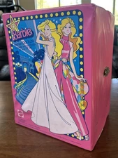 Vintage Mattel Barbie Fashion Doll Carrying Case Pink USA Made 1977 Case Only