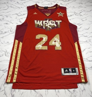 Kobe Bryant All Star Red Jersey Adidas Swingman 2011 NBA West Authentic Size M