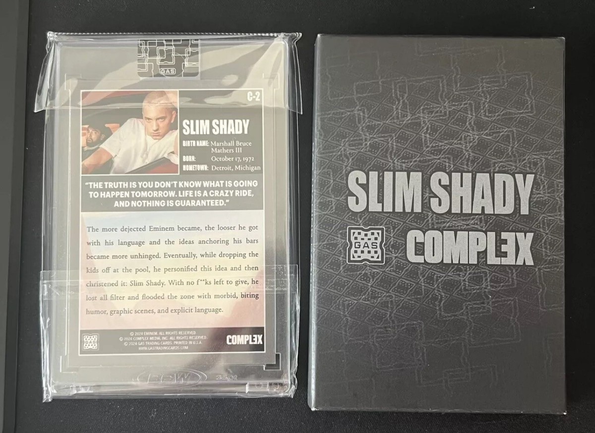 EMINEM / SLIM SHADY 2024 Complex X Gas Trading Cards OPEN EDITION