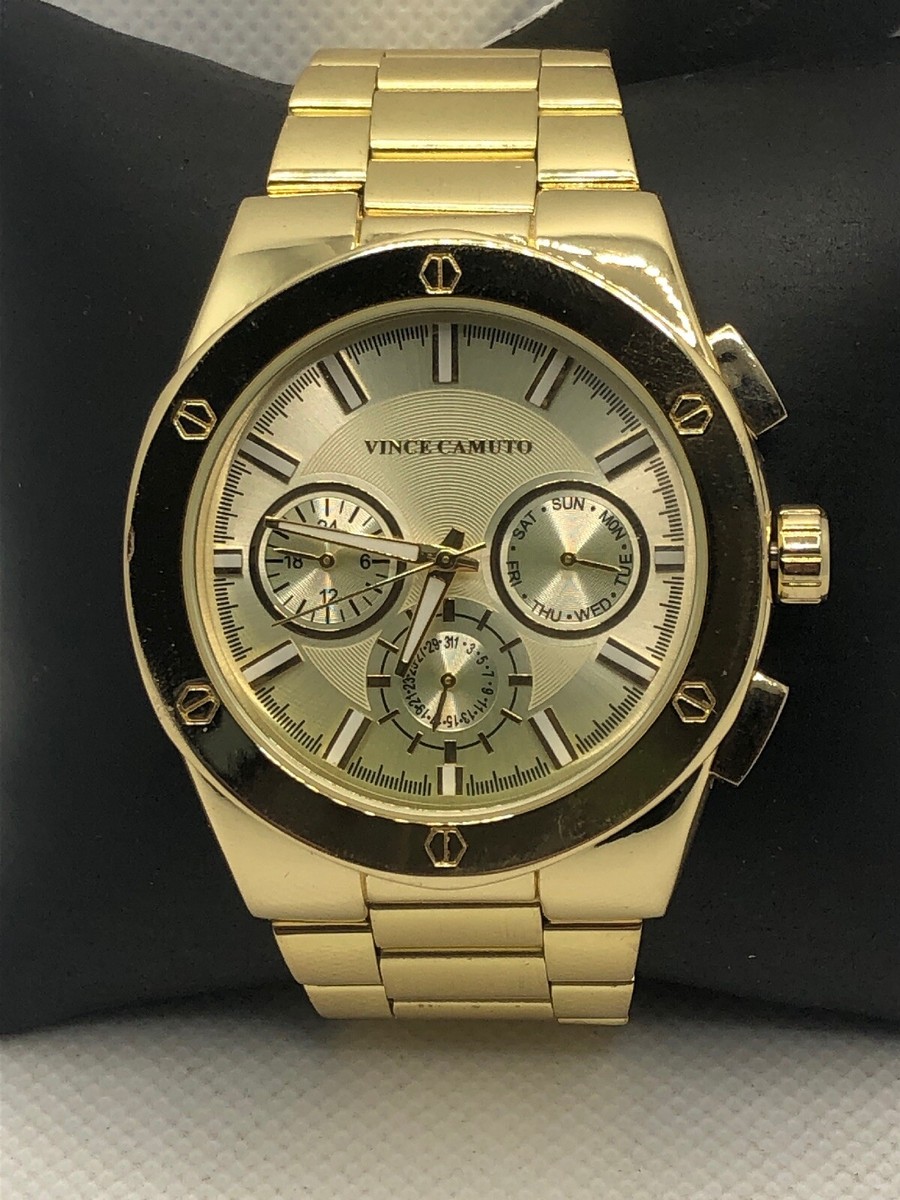 Vince Camuto VC/1104 Unisex Gold Stainless Steel Analog Dial