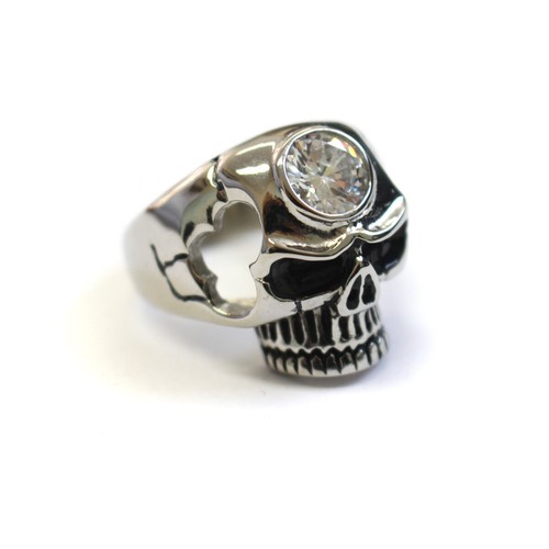 Stainless Steel Skull Rings Men's Large Big Metal Gothic Biker Punk Ring - Picture 20 of 21