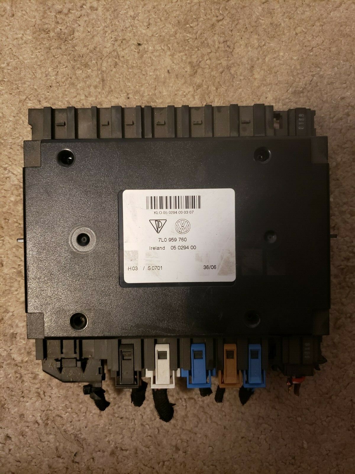 2007 07 VW TOUAREG PORSCHE CAYENNE SEAT MEMORY MODULE 7L0959760 7L0 959 ...