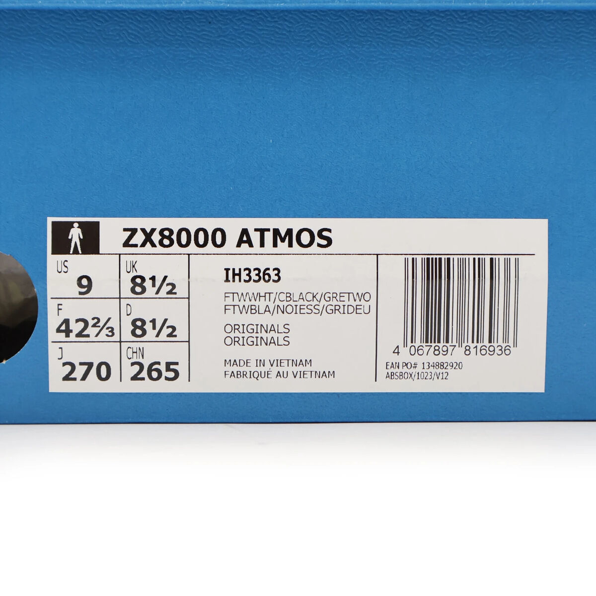 IH3363 atmos adidas Originals ZX8000 G-SNK 9 Blue Grey IH3363 atmos adidas Originals ZX8000 G-SNK 9 Blue Grey