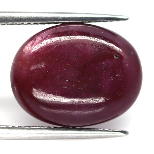 17.85 CT. Heated Red Ruby Madagascar Oval Cabochon 13 x 17 MM.