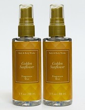 2 Bath  Body Works GOLDEN SUNFLOWER Mini Size Fragrance Mist Spray 3 fl oz