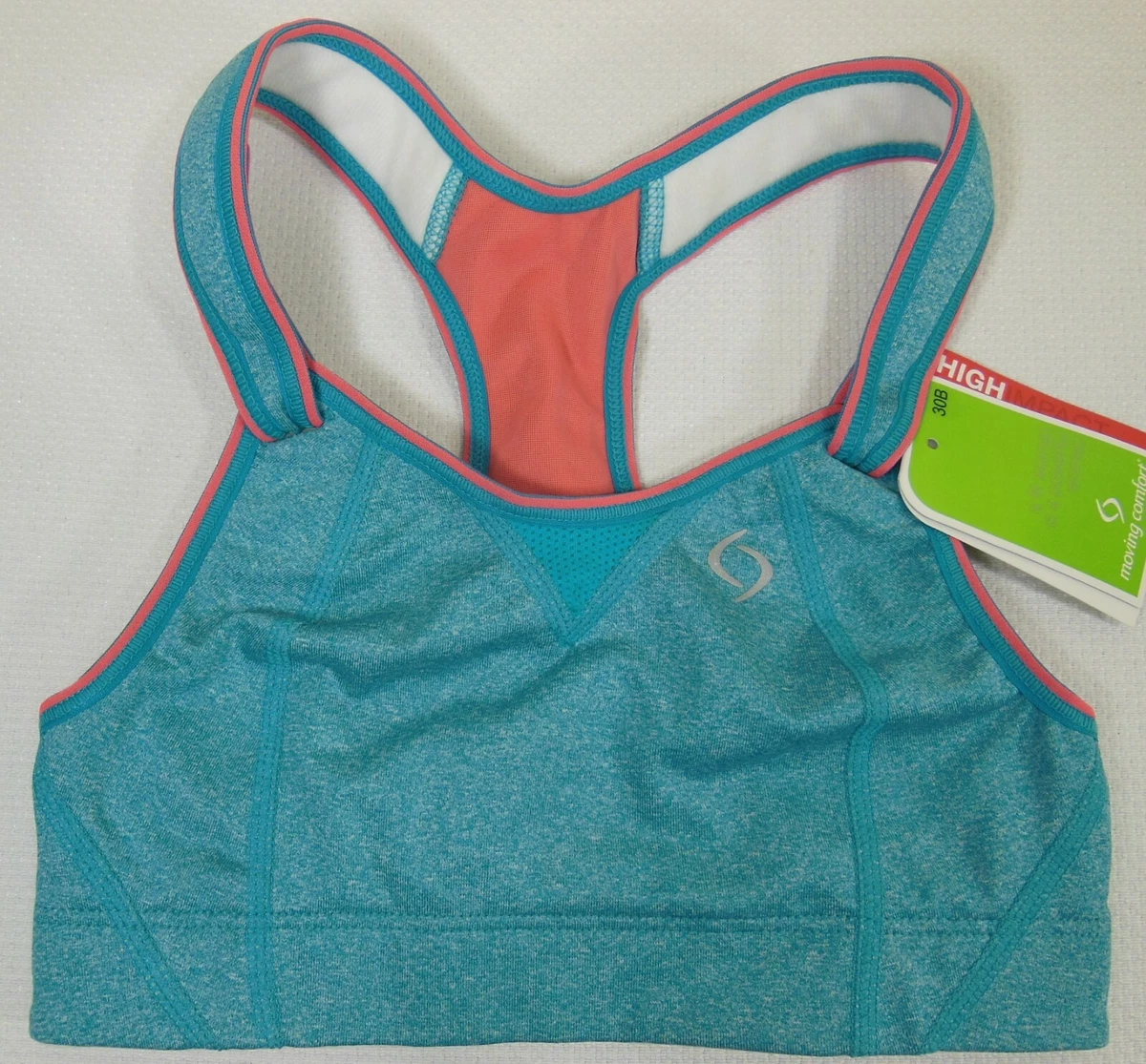 Moving Comfort 350037 High Impact Rebound Racer Sports Wire-Free Bra NWT  30B