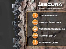 Sägeketten Set 30cm Schwert Für Stihl MS 231 - 2x 3/8 44TG 1,3mm Ketten Mit Profi-Führungsschiene