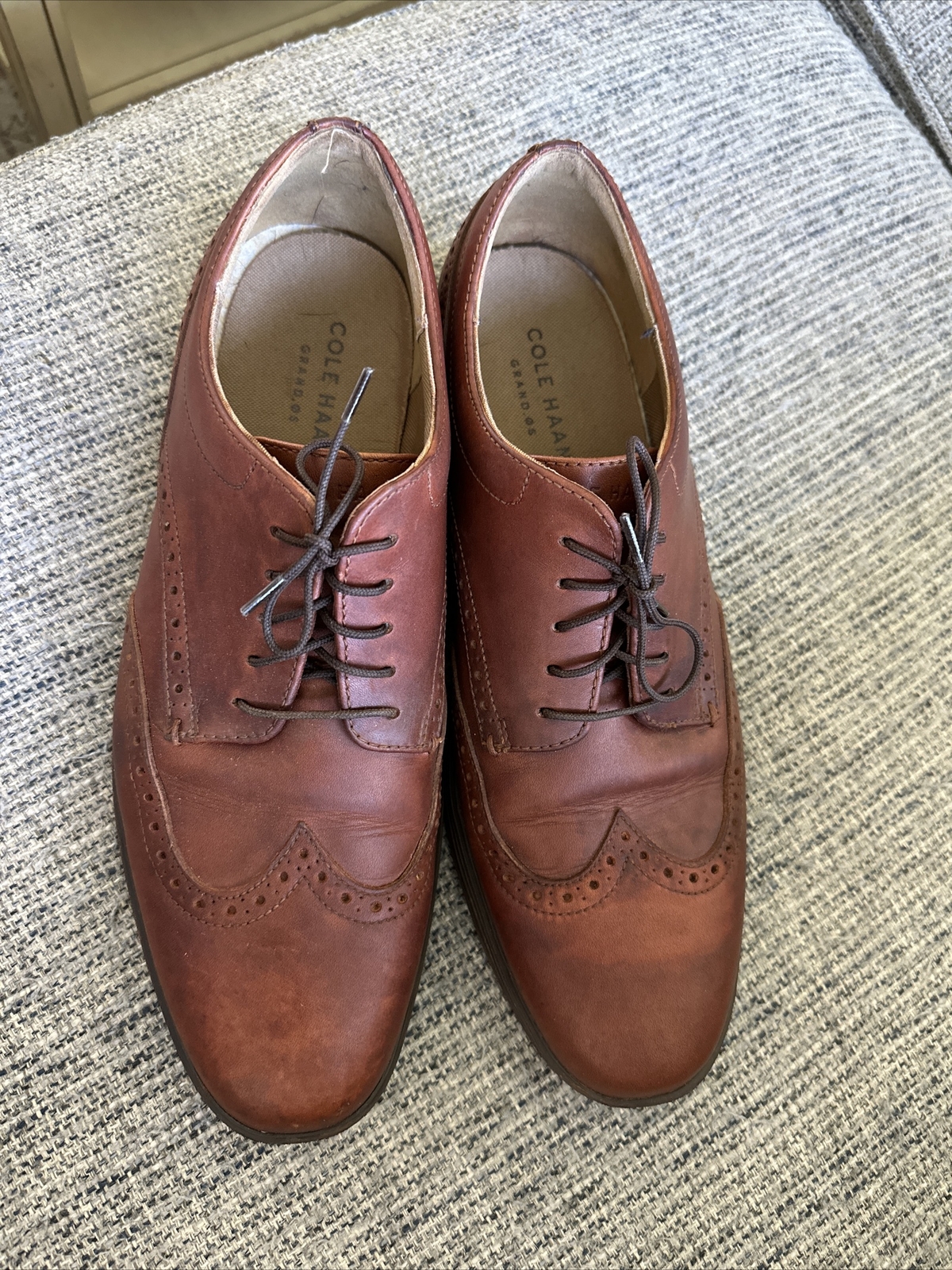 Cole Haan Men's Grand Shortwing Oxford Size 11M Shoe Leather Woodbury ...