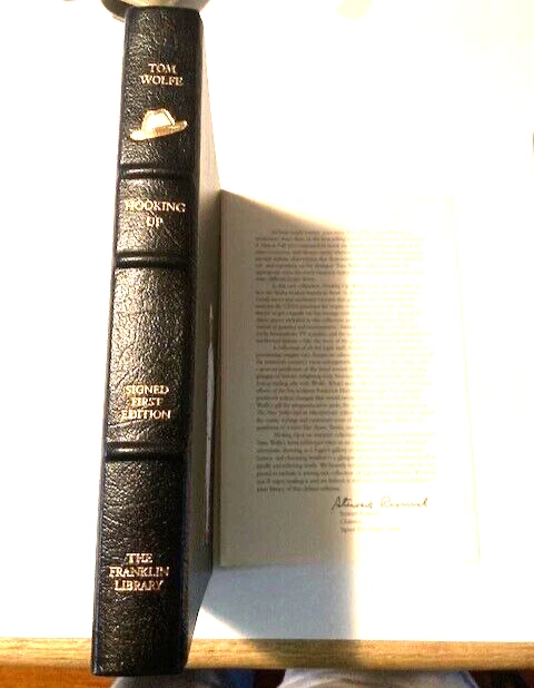 TOM WOLFE SIGNED FIRST EDITION-HOOKING UP-THE FRANKLIN LIBRARY-LEATHER-2000-NICE - Image 4 of 4