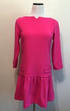 Victoria Beckham for Target Dress Size Small XS Drop Waist Hot Pink Fuchsia NWOT