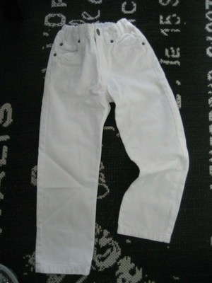 Unworn Kids Girls Boys 4 5 Y White Jeans Pants Cotton Denim Summer