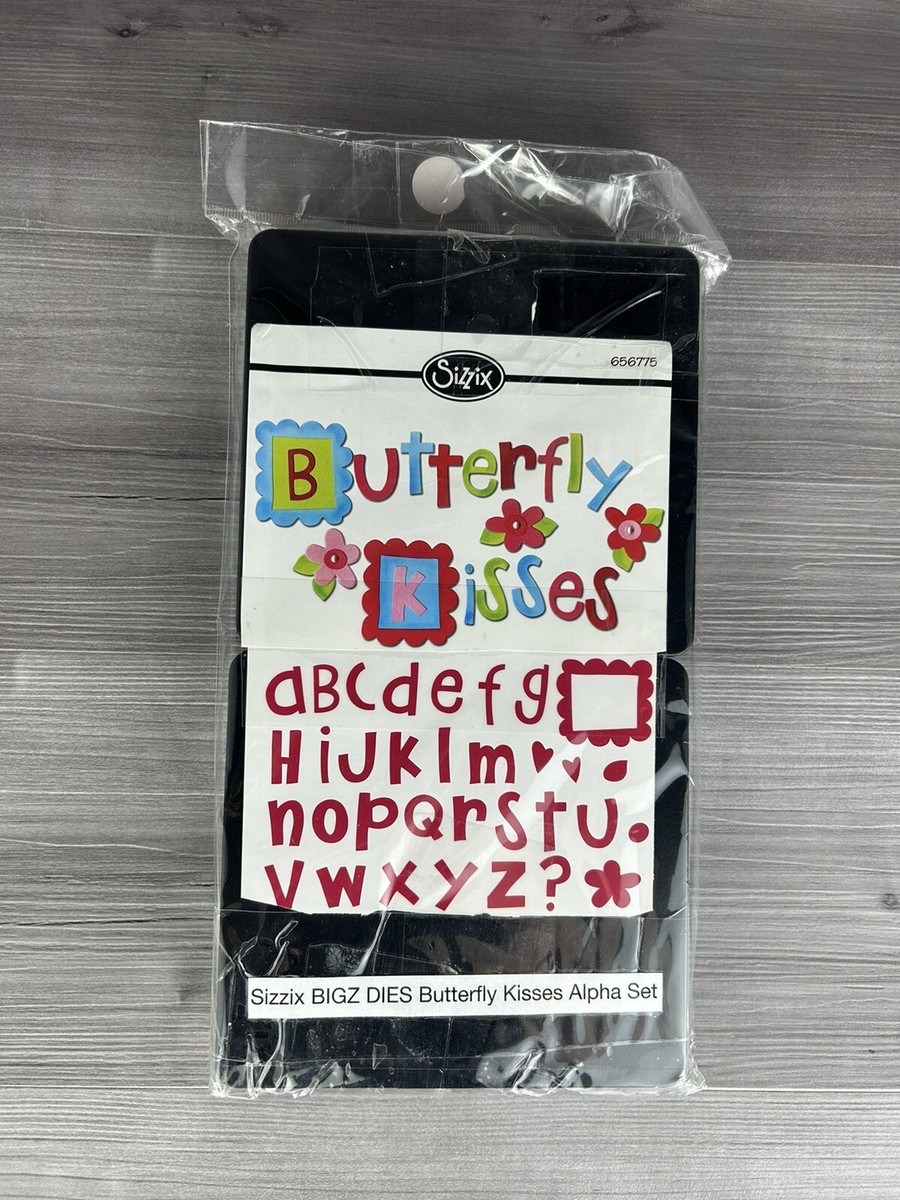 SIZZIX BigZ Dies, Butterfly Kisses, Alphabet, Discontinued | eBay