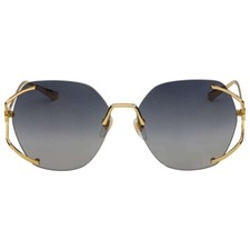 Gucci GG0651S Butterfly Rim-Less Grey Gradient Women Sunglasses