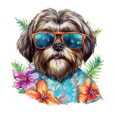 6X Shih Tzu Auto Aufkleber 9x9 cm Hunde Sticker Wetterfest & Selbstklebend