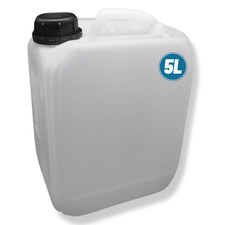 5 Liter Wasserkanister UN Getr&auml;nke- Wei&szlig; Leerkanister mit Plombe am Verschluss