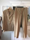 VTG 1952 Military JACKET Button PANTS Light WOOL Captains UNIFORM Korean War ML