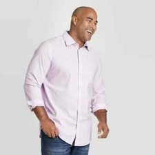 Goodfellow  Co Slim Fit Men's Lilac Button Down Dress Shirt Size Medium NWT
