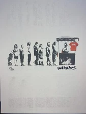 BANKSY COA Vintage Original Art Print Poster Lithograph Signed Limited