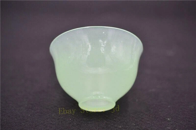 3,62 «Изысканный китайский натуральный зеленый нефрит чай чашка вина чашка - Изображение 3 из 3