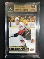 2018-19 Upper Deck Dillon Dube Young Guns Canvas Rookie BGS 9.5 w 10