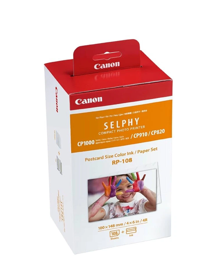 Canon SELPHY RP-108 lot encre + papier, 2 cartouches d'encre pour imprimante  - Photo 1/1