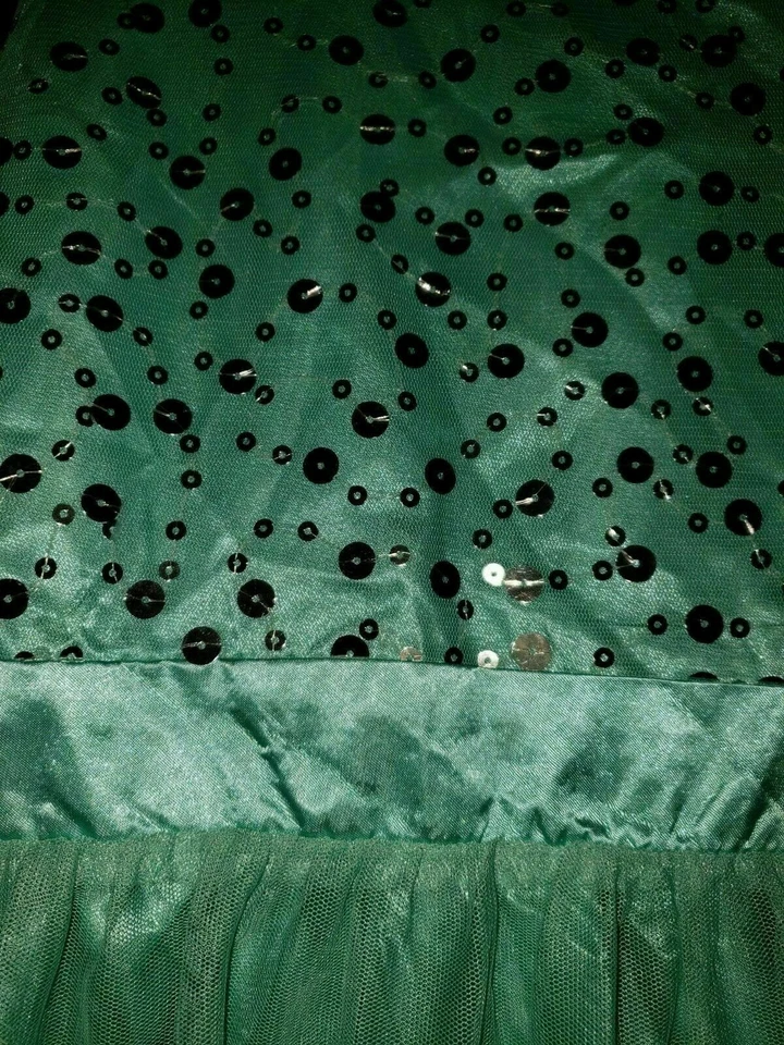 NEW GIRLS JUSTICE Size 16 Dress Blue Sequins Sleeveless - Image 2 of 4