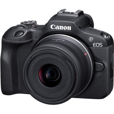 Canon EOS R100 Spiegellose Kamera & RF-S 18-45mm Kit Objektiv (170  UVP 669  sparen)