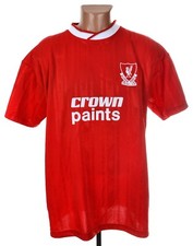 LIVERPOOL 1987/1988 HOME FOOTBALL SHIRT JERSEY SCORE DRAW REISSUE SIZE L ADULT