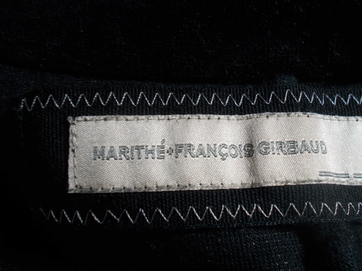Gilet Pull Zip Velours Noir Marithé François Girbaud Taille 42 Vintage - Occasion