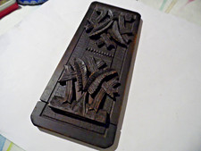 Antique Blackforest? carved wooden book slide,bookends,space for books 28cm-40cm