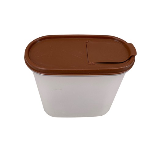 Tupperware Modular Mates Container 7 1/4 Cup 1613-7 Brown Pour Lid 1618-22 - Picture 8 of 14