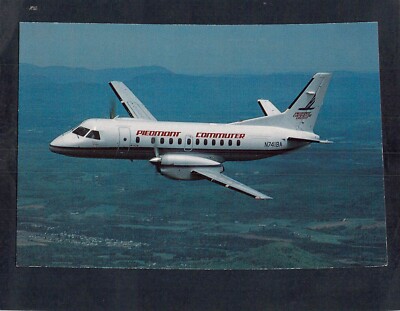 I2129ski Transport Aircraft Piedmont Commuter SAAB 340A postcard