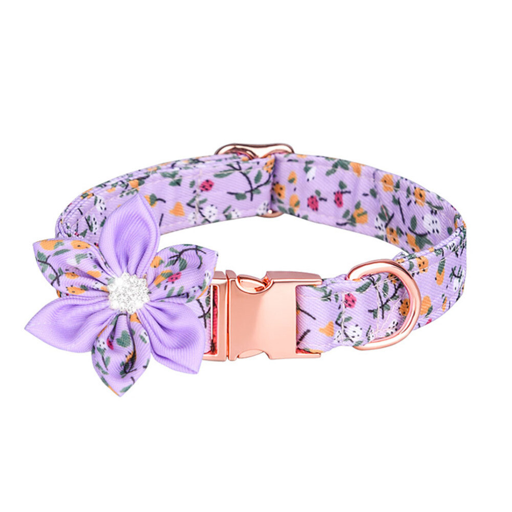 Adjustable Cat Neck Belt Kitten Collars Dog with Flower Detachable Six