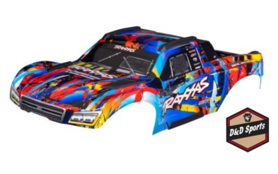 Traxxas 10211-RNR - Body, Maxx Slash, Rock N  Roll (painted), clipless mounting
