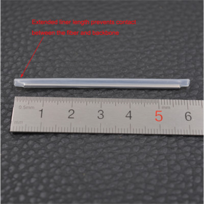 Dia 5mm 60mm Length 500pcs Fiber Heat Shrink Tubing - Fiber Fusion Splice Protection Sleeve 1.0mm Steel Needle Transparent Fiber Splice Tubes(Pre- Shrunk