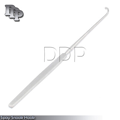 PREMIUM SPAY SNOOK HOOK 8'' VETERINARY SURGICAL INSTRUMENTS-GERMAN STAINLESS