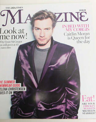 > EWAN MCGREGOR  COVER AND  INTERVIEW THE TIMES  MAGAZINE  EDDIE IZZARD