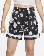 Women's Nike Fly Crossover Basketball Shorts Blk/Multicolor Size M DR2966-011